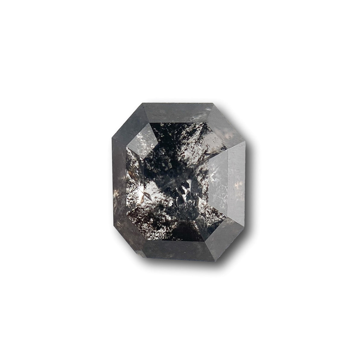 1.16ct | Salt & Pepper Emerald Shape Step Cut Diamond