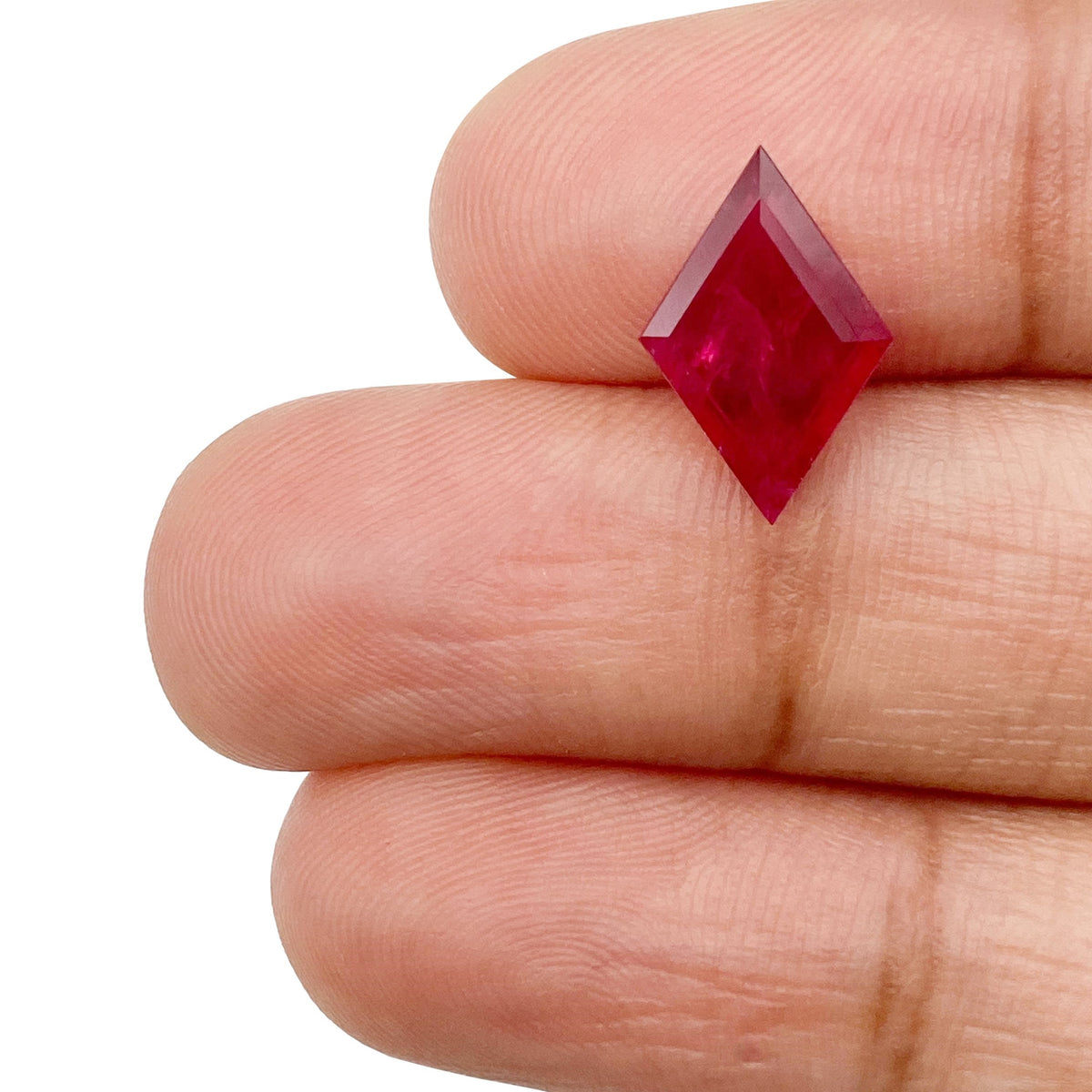 1.95ct | Red/ Lozenge Shape Step Cut Diamond - Modern Rustic Diamond
