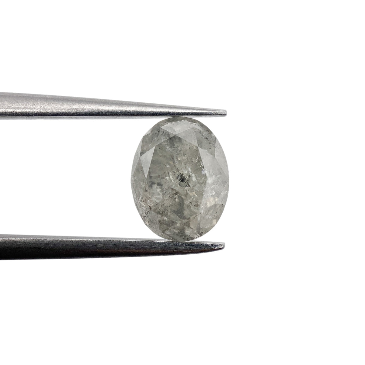 1.95ct | Salt & Pepper Oval Shape Brilliant Cut Diamond - Modern Rustic Diamond