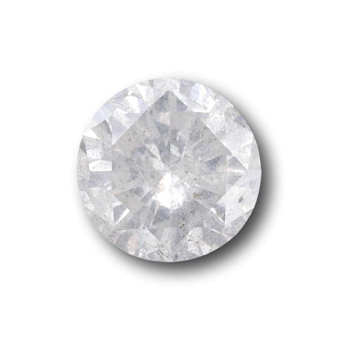 1.18ct | Salt & Pepper Round Shape Brilliant Cut Diamond