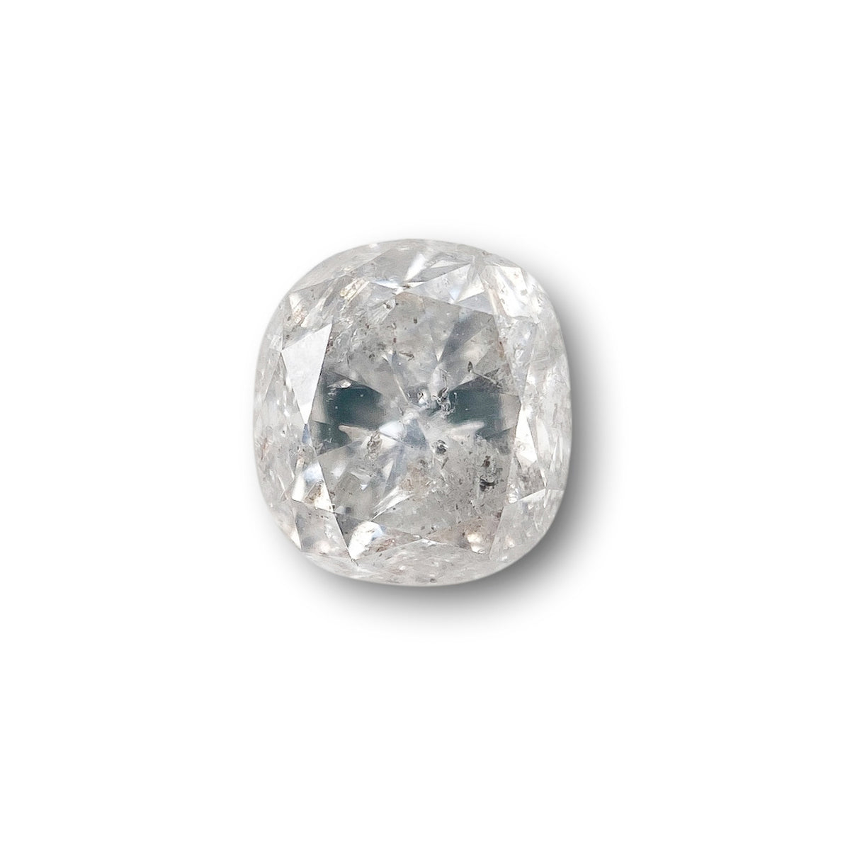 1.27ct | Salt & Pepper Cushion Shape Brilliant Cut Diamond