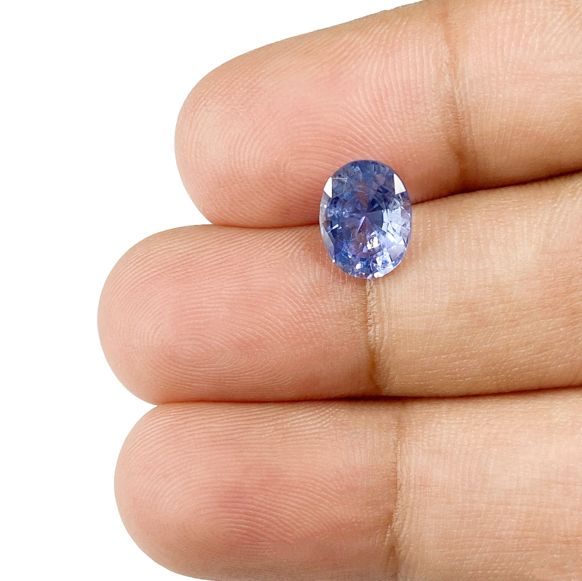 1.97ct | Brilliant Cut Oval Shape Blue Sapphire-Modern Rustic Diamond