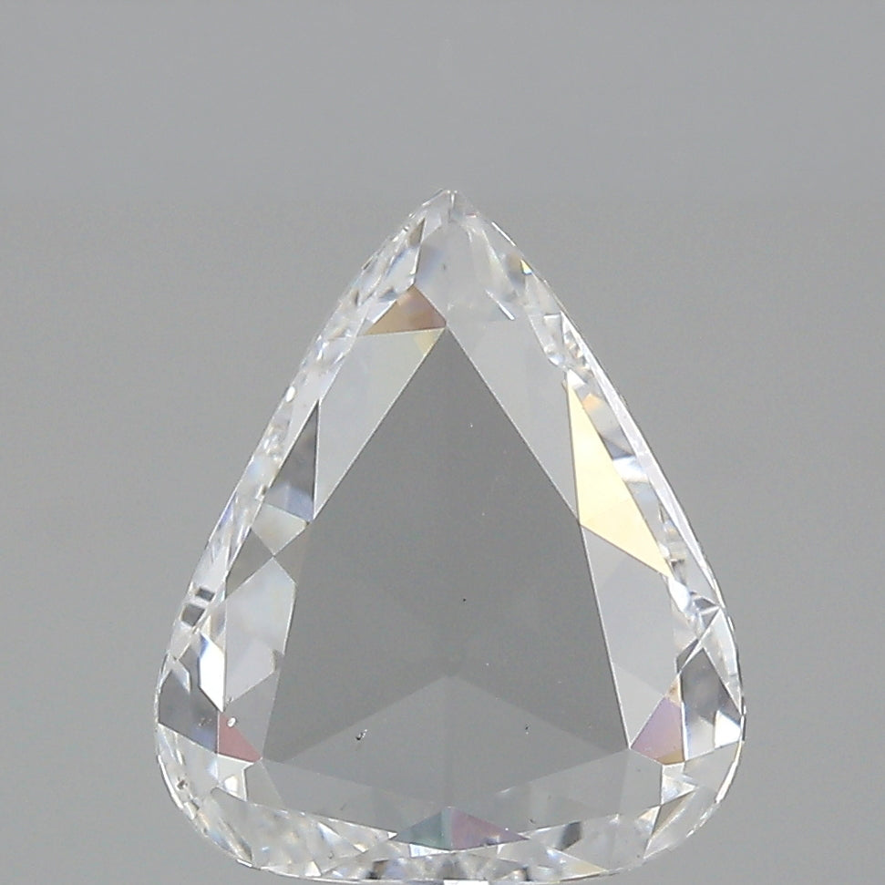 1.52ct | D/SI1 Pear Shape Rose Cut Diamond (GIA) - Modern Rustic Diamond