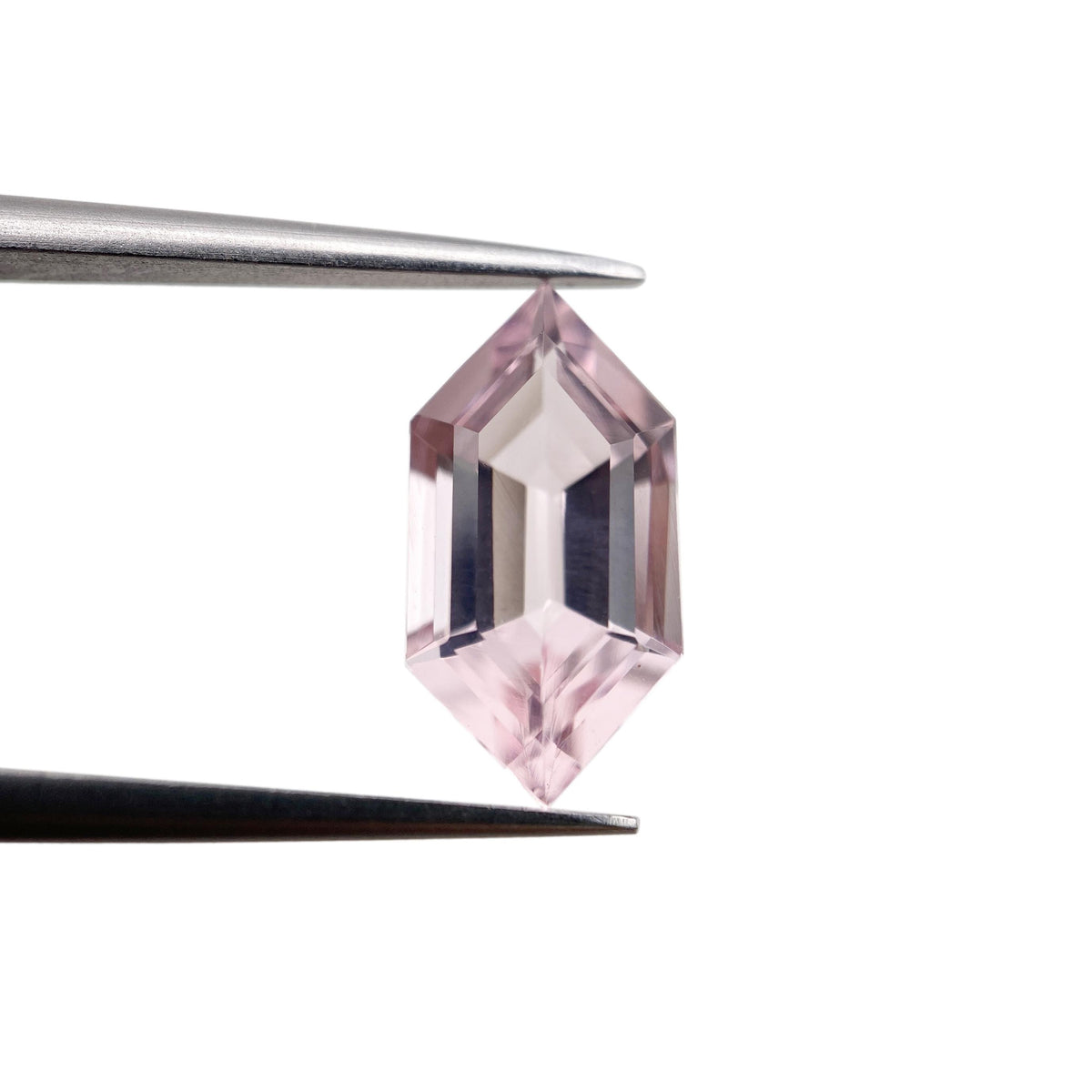 1.98ct |  Hexagon Shape Step Cut Morganite - Modern Rustic Diamond