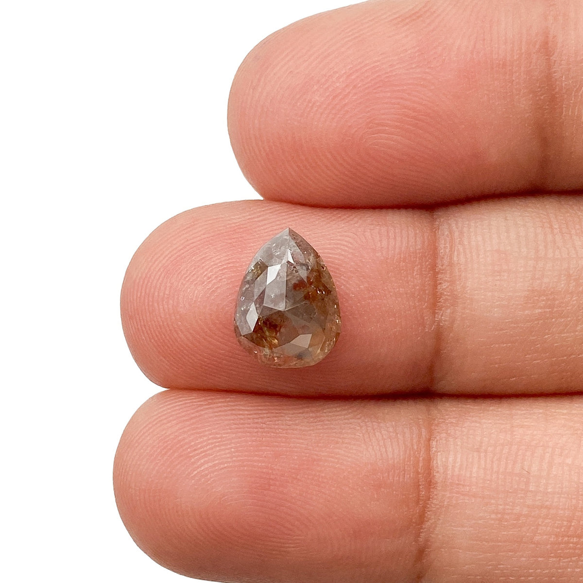 1.98ct | Rustic  Pear Shape Rose Cut Diamond - Modern Rustic Diamond