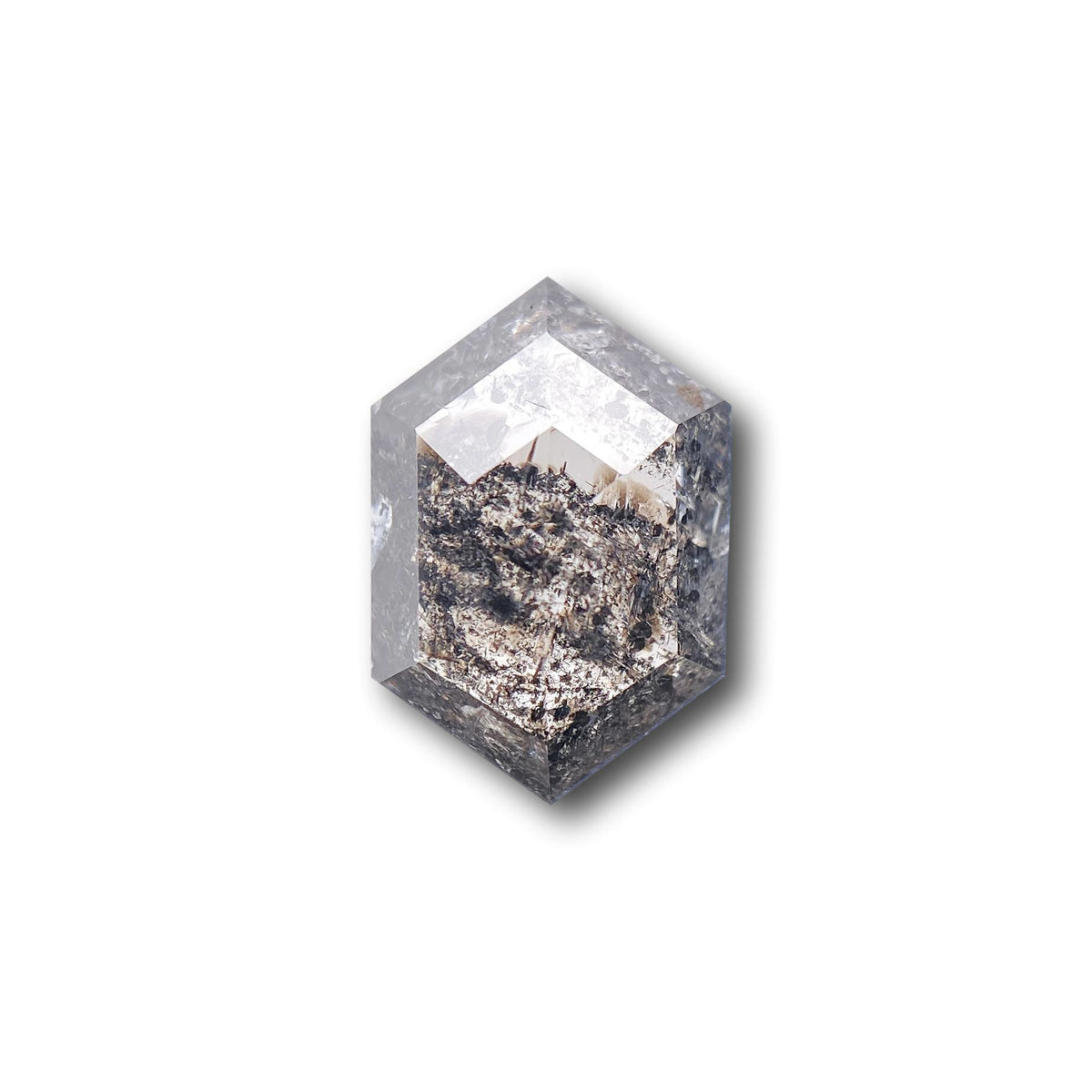 1.50ct | Rustic Hexagon Shape Step Cut Diamond - Modern Rustic Diamond