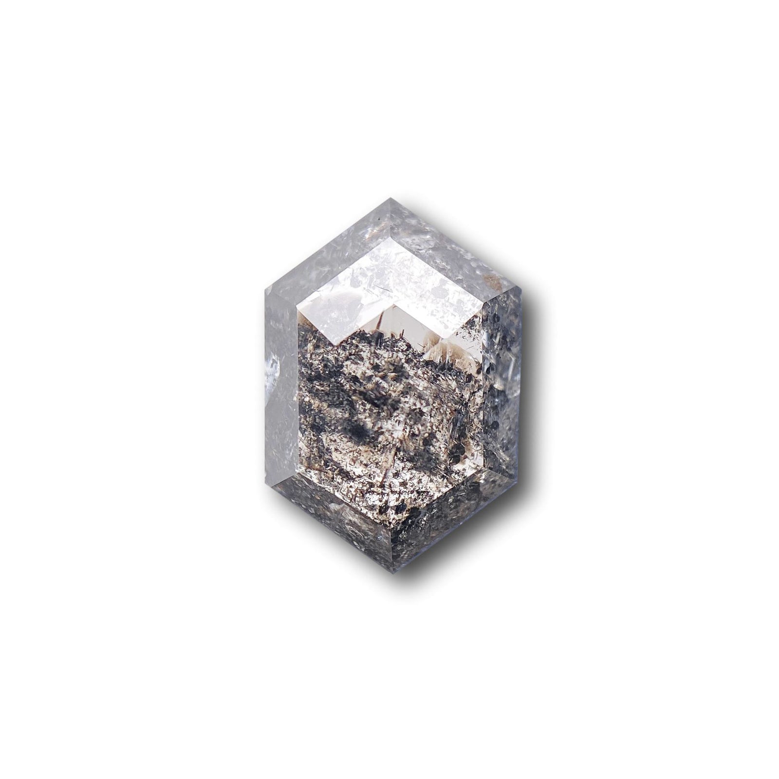 1.50ct | Rustic Hexagon Shape Step Cut Diamond - Modern Rustic Diamond