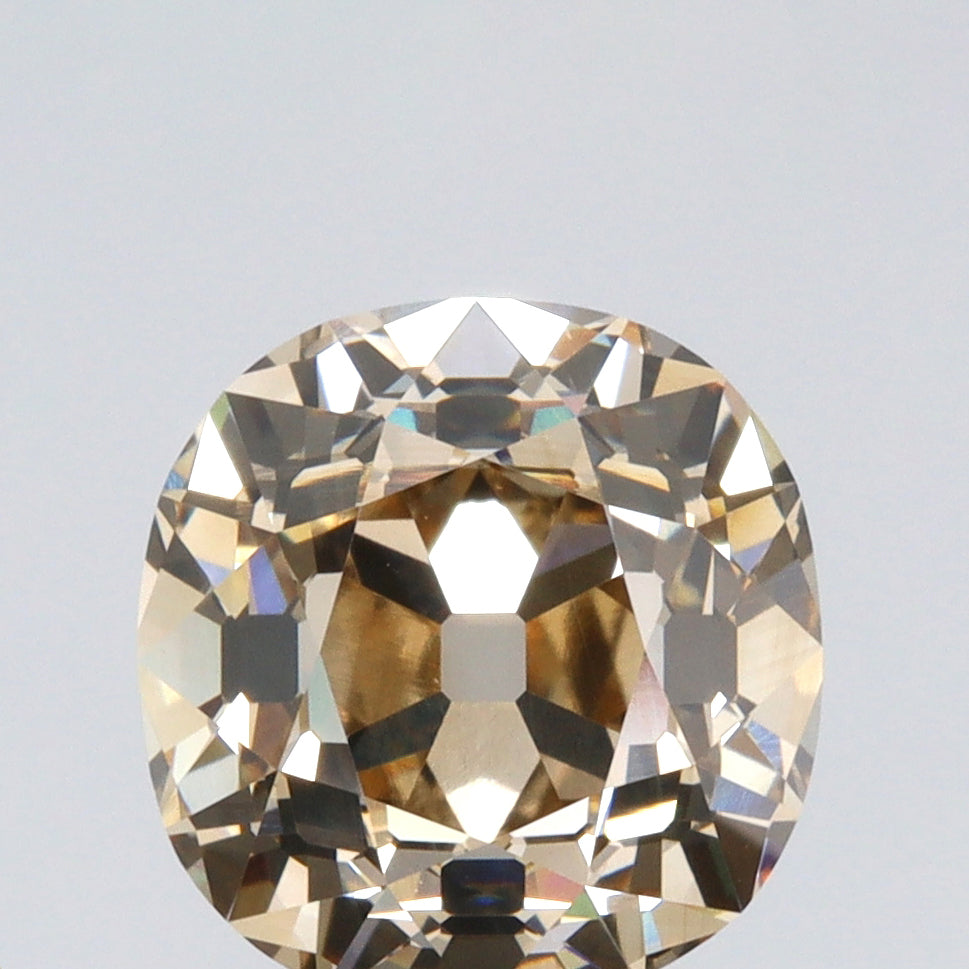 3.01ct | Y-Z/VS1 Cushion Shape Old Mine Cut Diamond (GIA) - Modern Rustic Diamond