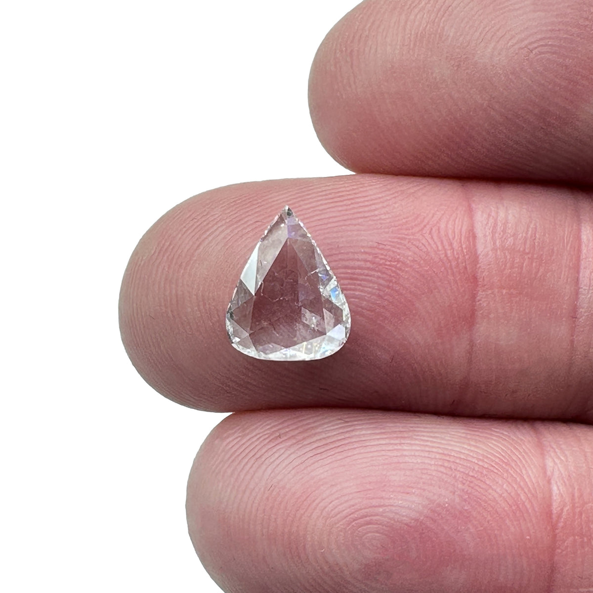 1.99ct | F/SI2 Pear Shape Rose Cut Diamond (IGI) - Modern Rustic Diamond