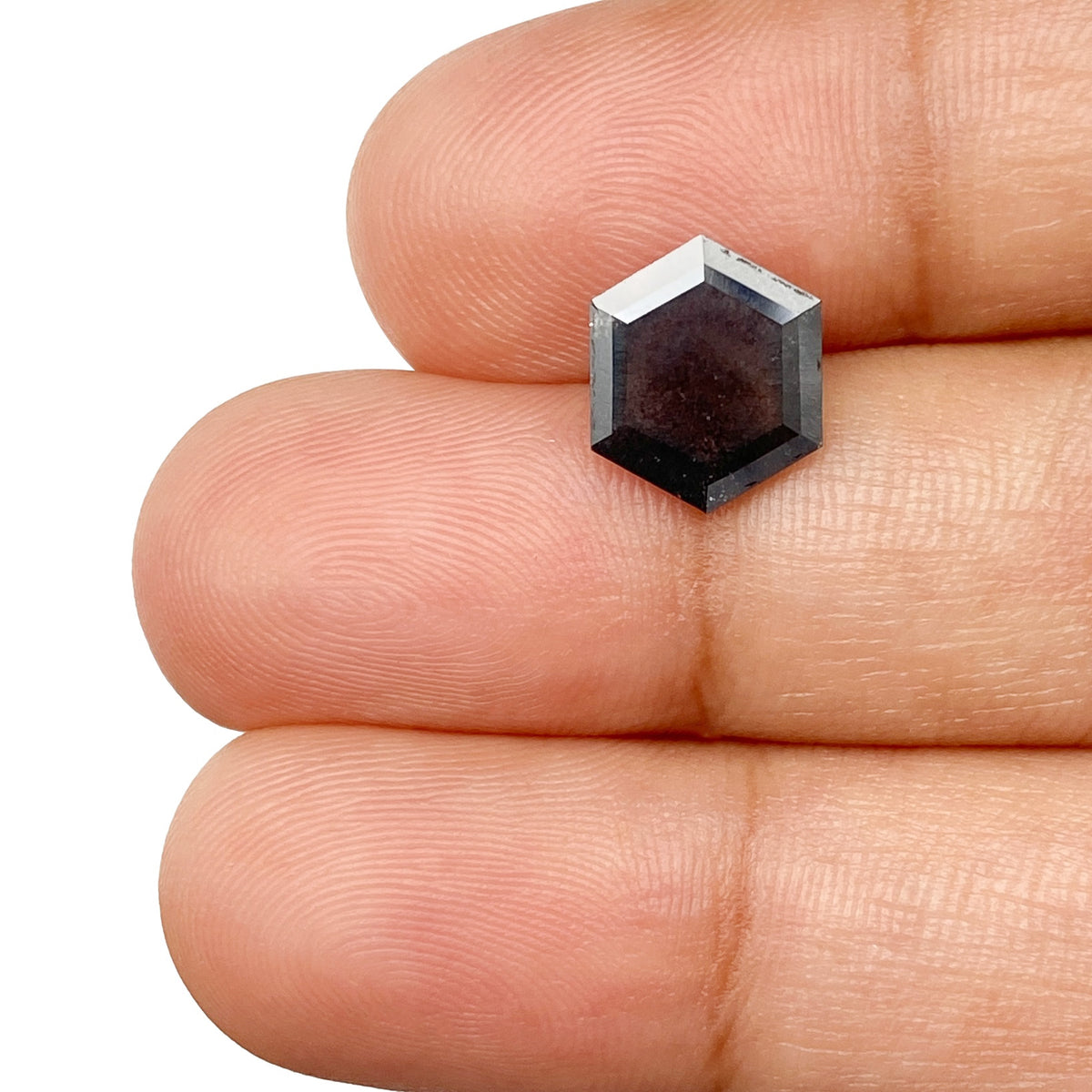 1.99ct | Rustic Hexagon Shape Step Cut Diamond - Modern Rustic Diamond