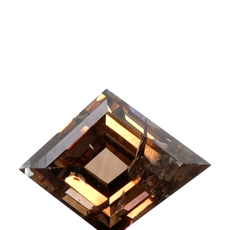 1.00ct | Cognac I1 Lozenge Shape Step Cut Diamond - Modern Rustic Diamond