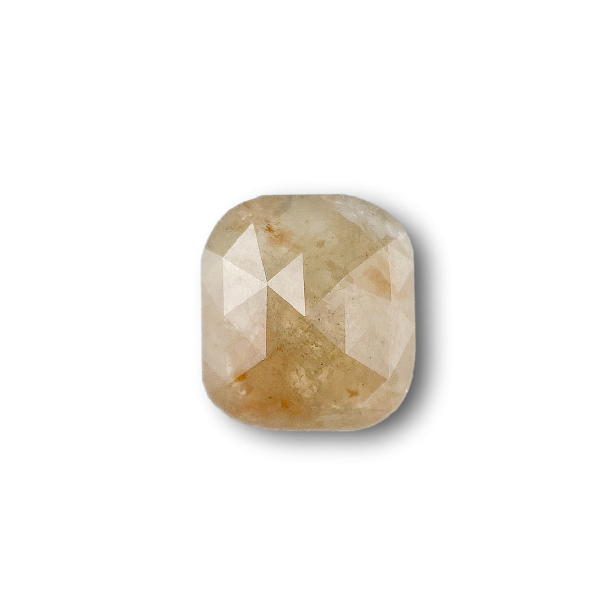 1.53ct | Salt & Pepper Cushion Shape Rose Cut Diamond - Modern Rustic Diamond