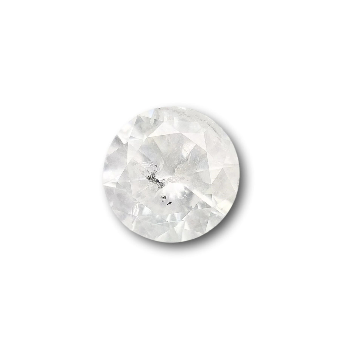 1.01ct | Salt & Pepper Round Shape Brilliant Cut Diamond