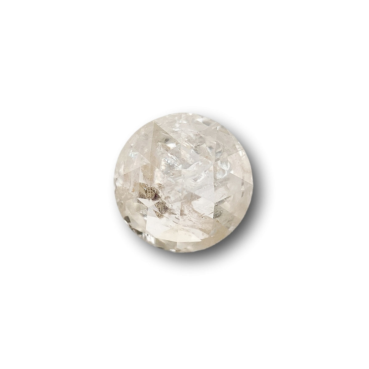 0.79ct | Salt & Pepper Round Shape Rose Cut Diamond