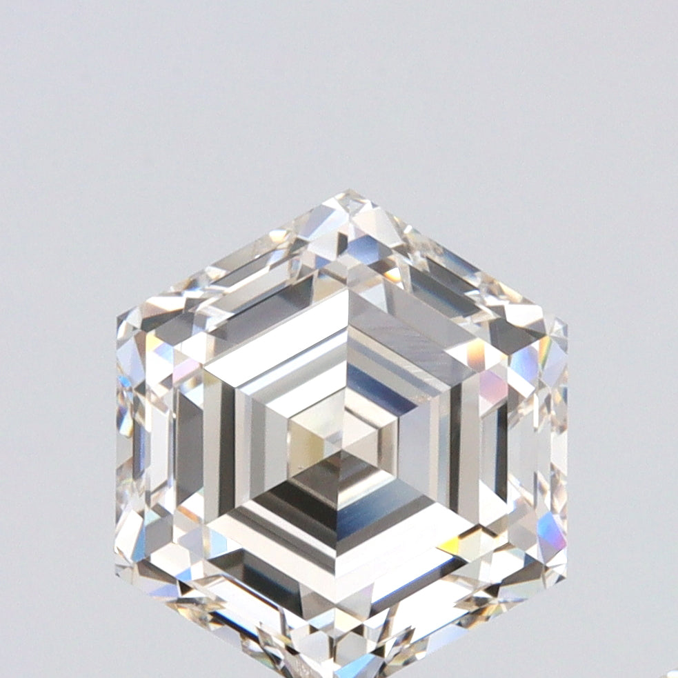 2.03ct | N/SI2 Hexagon Shape Step Cut Diamond (GIA) - Modern Rustic Diamond