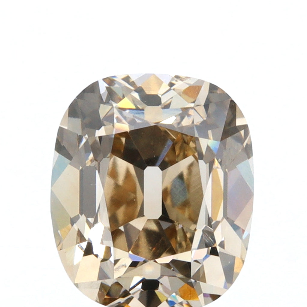 1.51ct | Fancy Light Brown VS2 Cushion Shape Old Mine Cut Diamond (GIA)