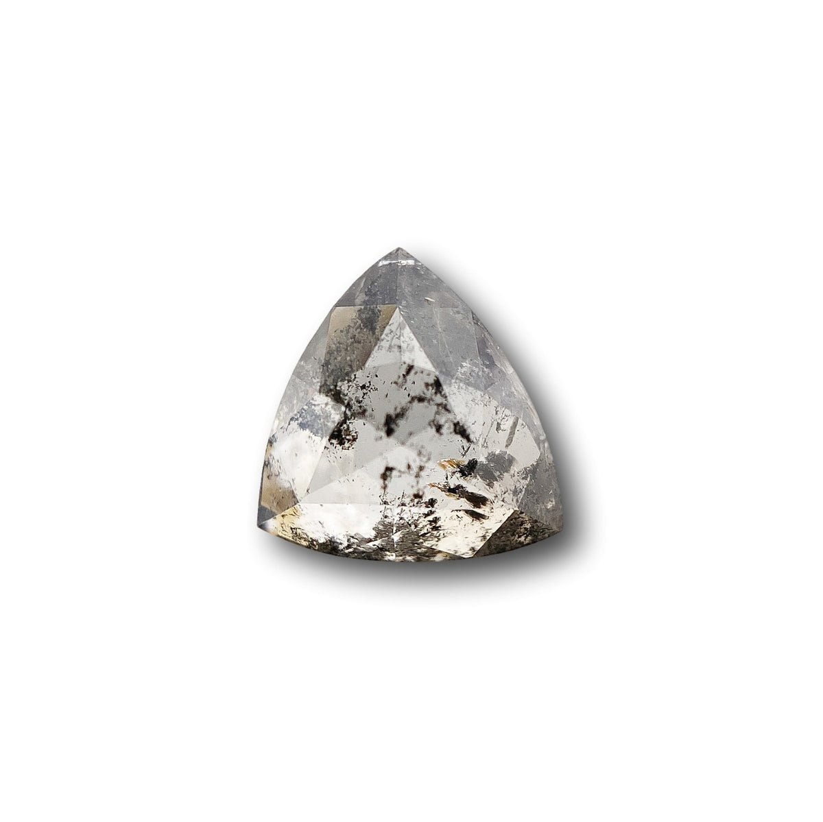0.72ct | Salt & Pepper Triangular Shape Rose Cut Diamond