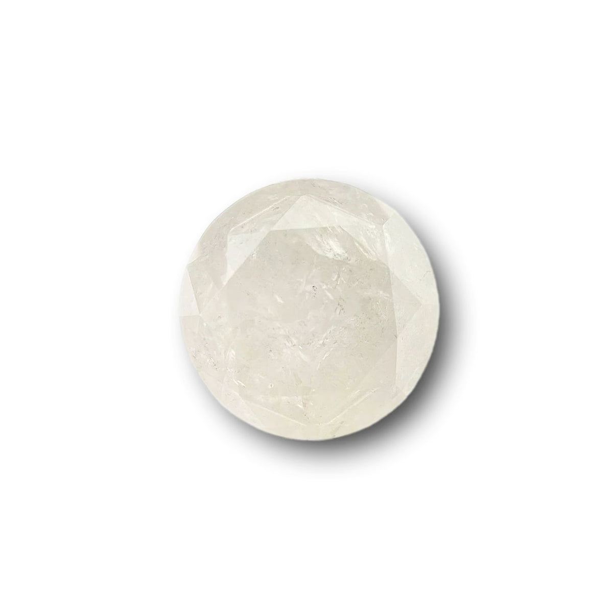 2.63ct | Salt & Pepper Round Shape Brilliant Cut Diamond - Modern Rustic Diamond