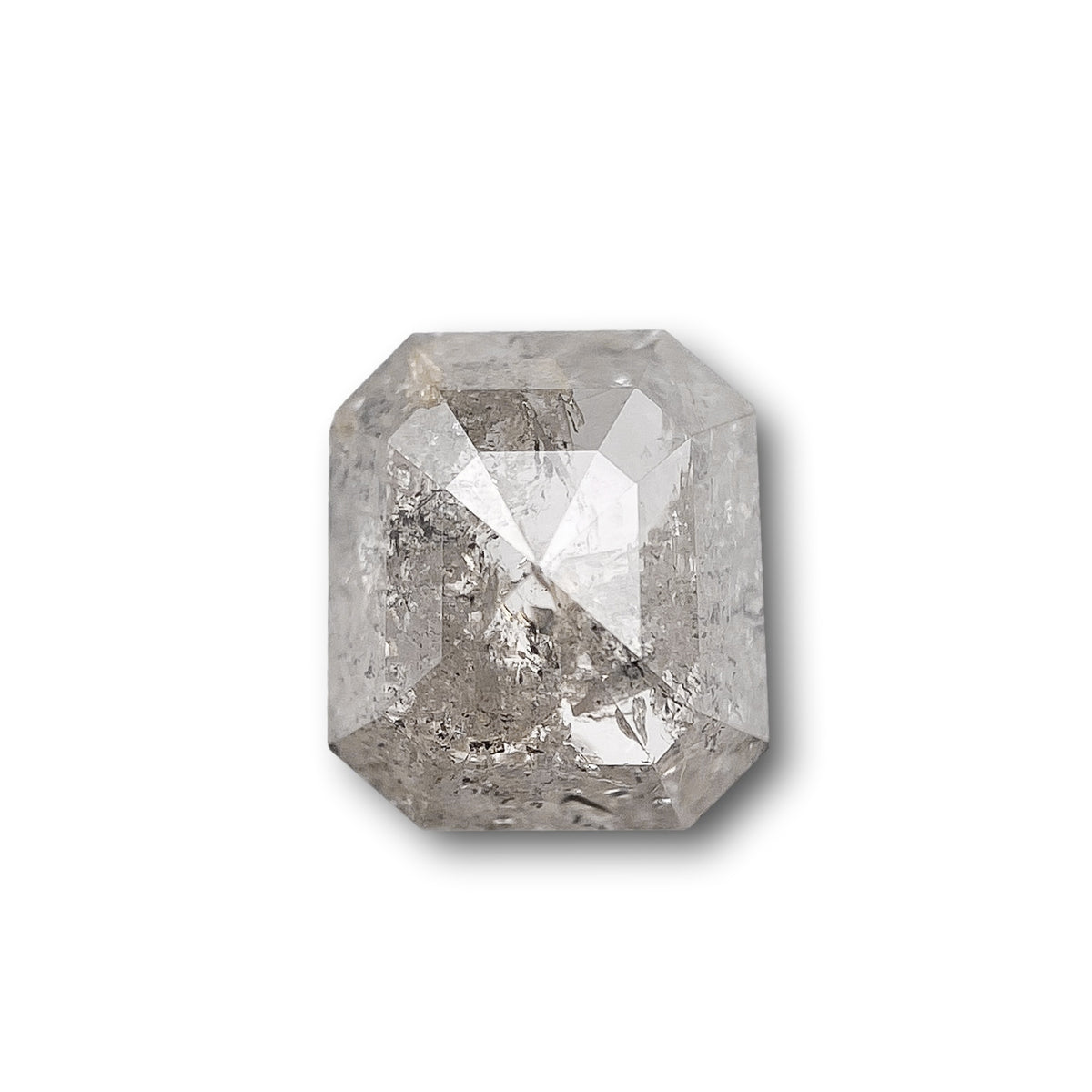 0.99ct | Salt & Pepper Emerald Shape Step Cut Diamond