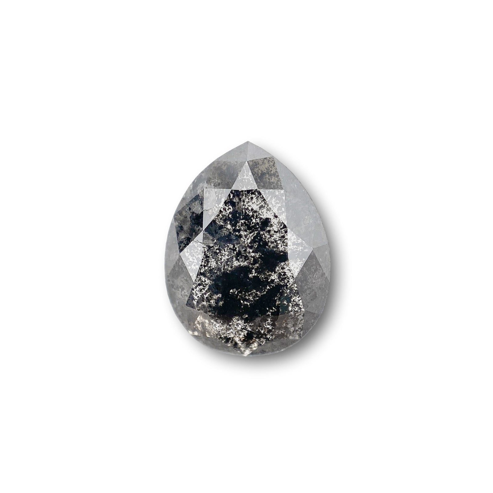 1.45ct | Rustic Pear Shape Rose Cut Diamond - Modern Rustic Diamond