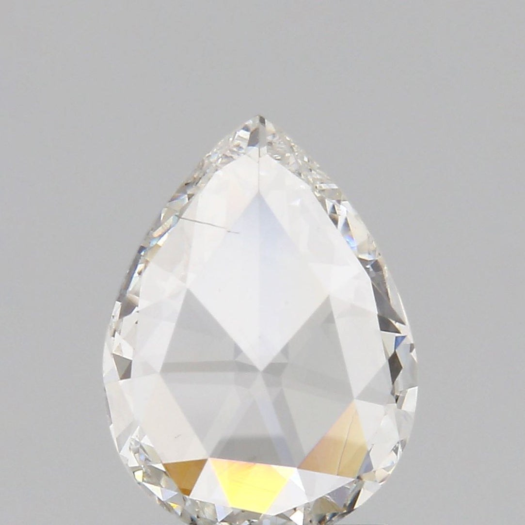 1.01ct | F/SI1 Pear Shape Rose Cut Diamond (GIA)