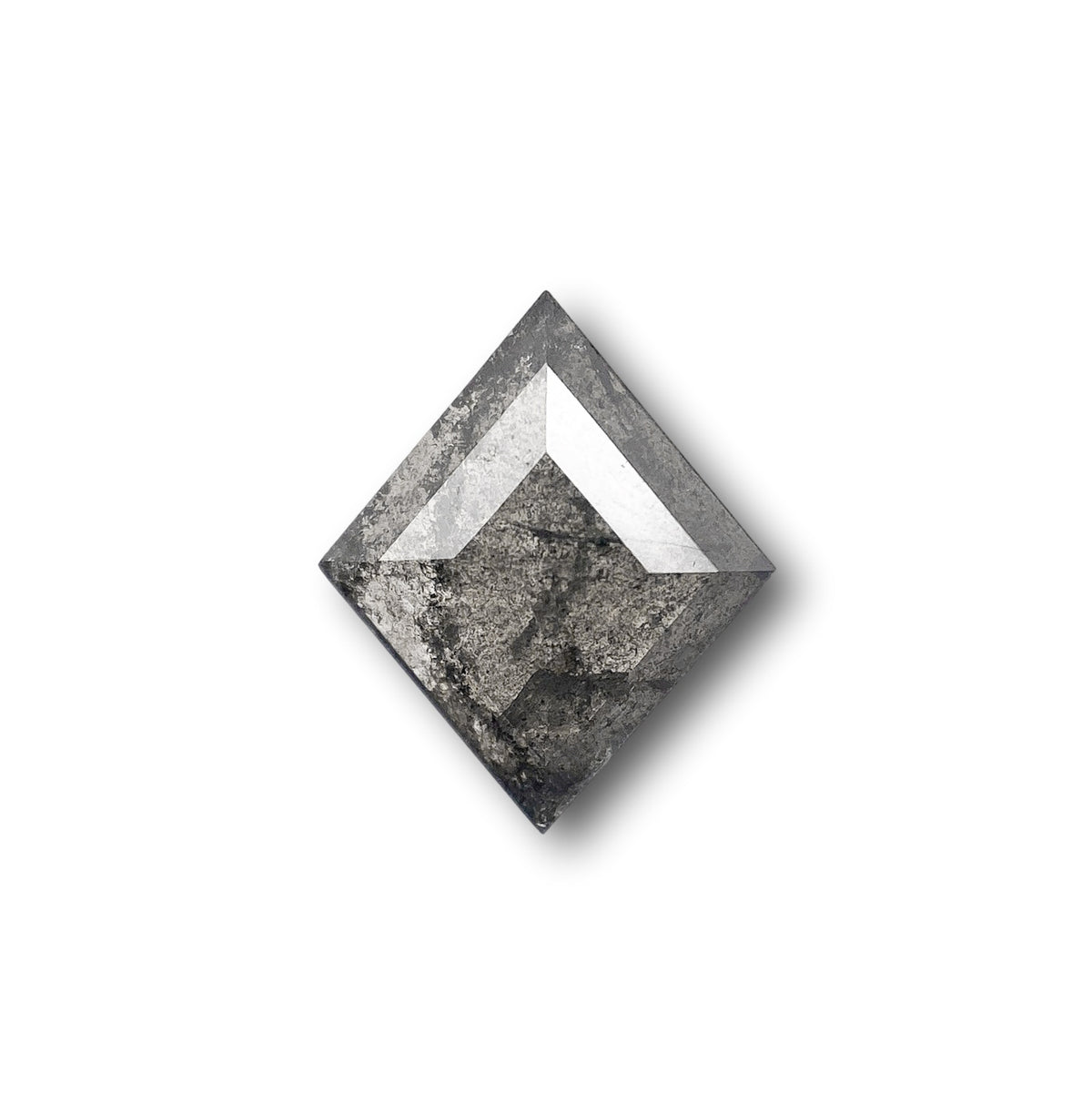 0.99ct | Salt & Pepper Lozenge Shape Step Cut Diamond - Modern Rustic Diamond