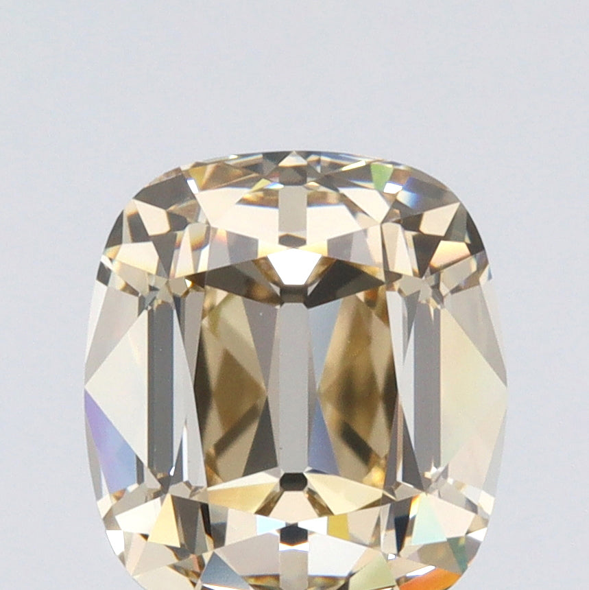2.64ct | U-V/VS2 Cushion Shape Old Mine Cut Diamond (GIA) - Modern Rustic Diamond