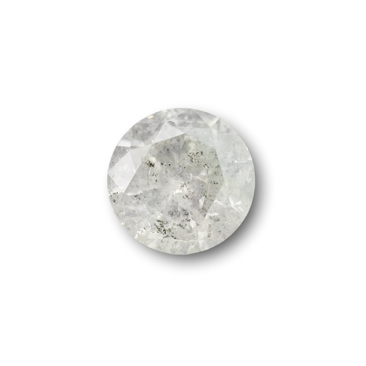 1.46ct | Salt & Pepper Round Shape Brilliant Cut Diamond