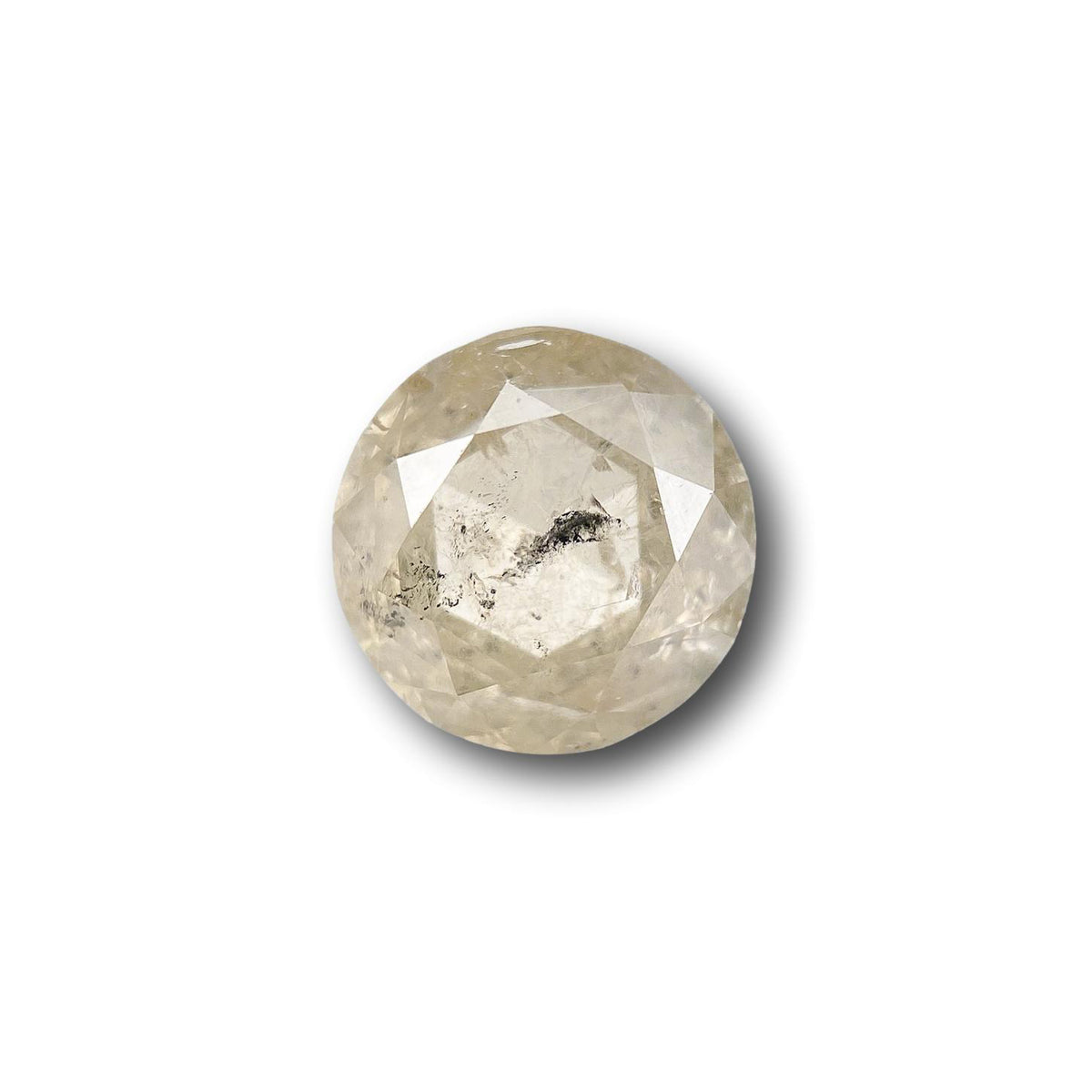 0.97ct | Rustic Grayish Yellow Round Shape Brilliant Cut Diamond