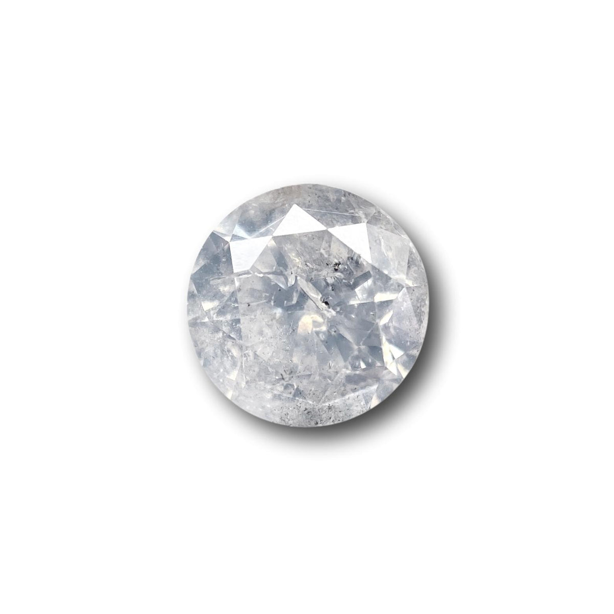 1.54ct | Salt & Pepper Round Shape Brilliant Cut Diamond