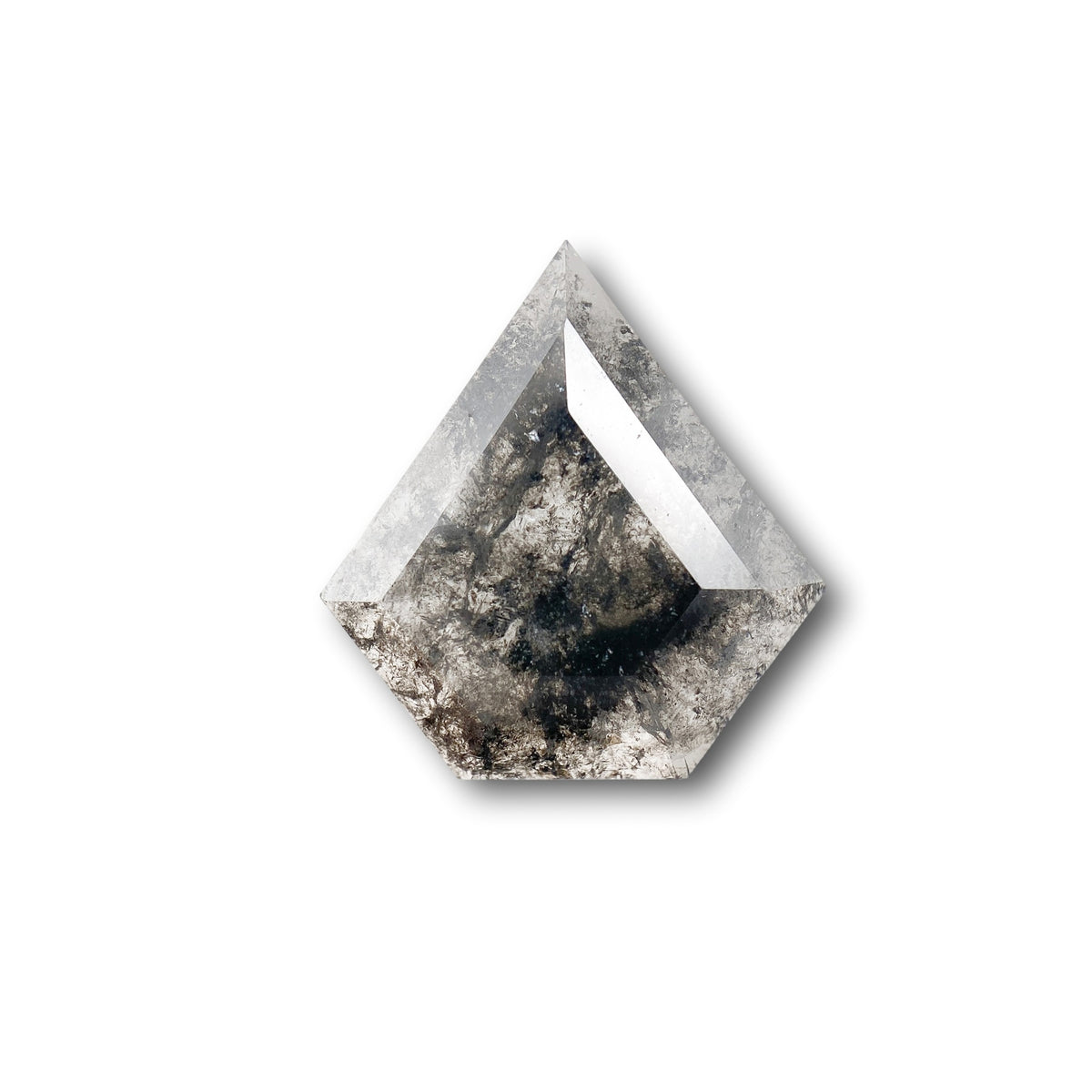 3.18ct | Salt & Pepper Shield Shape Rose Cut Diamond