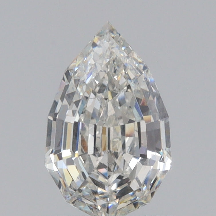 1.24ct | H/SI1 Pear Shape Step Cut Diamond (GIA) - Modern Rustic Diamond