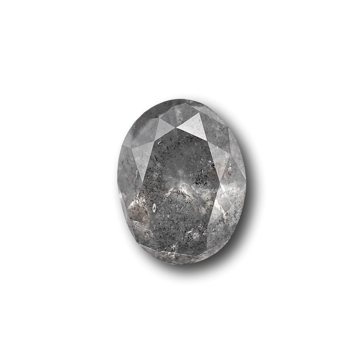 1.13ct | Salt & Pepper Oval Shape Brilliant Cut Diamond