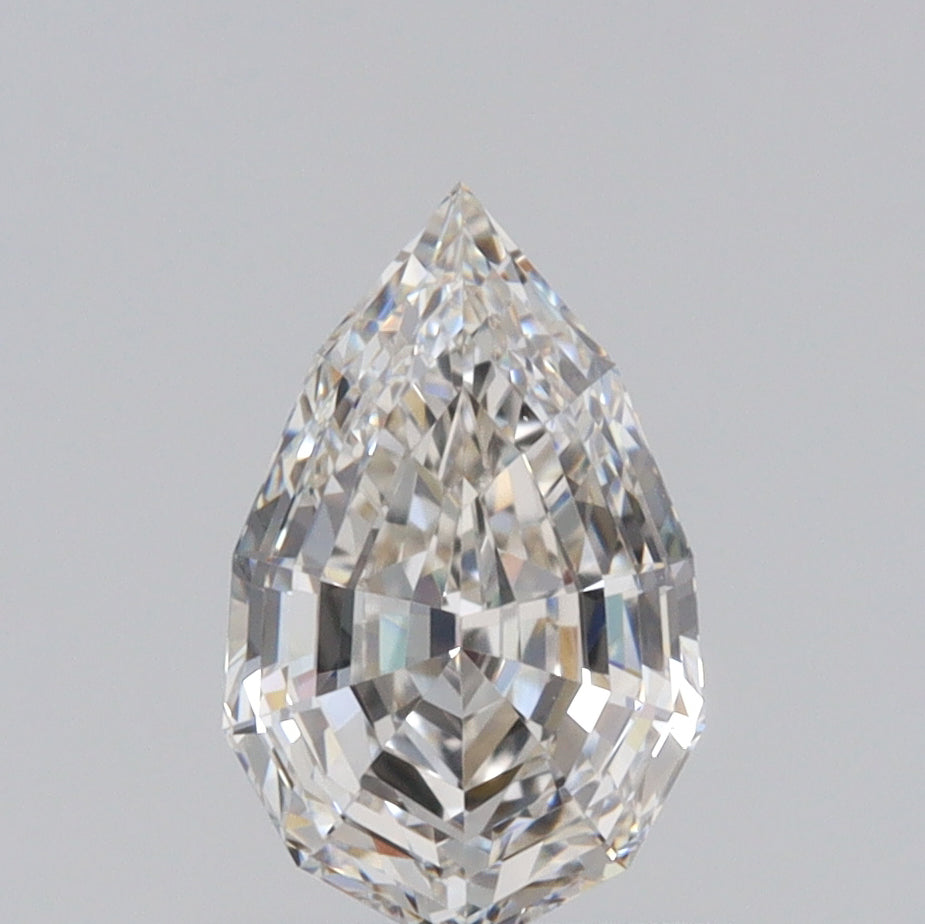 1.03ct | J/VVS2 Pear Shape Step Cut Diamond (GIA) - Modern Rustic Diamond