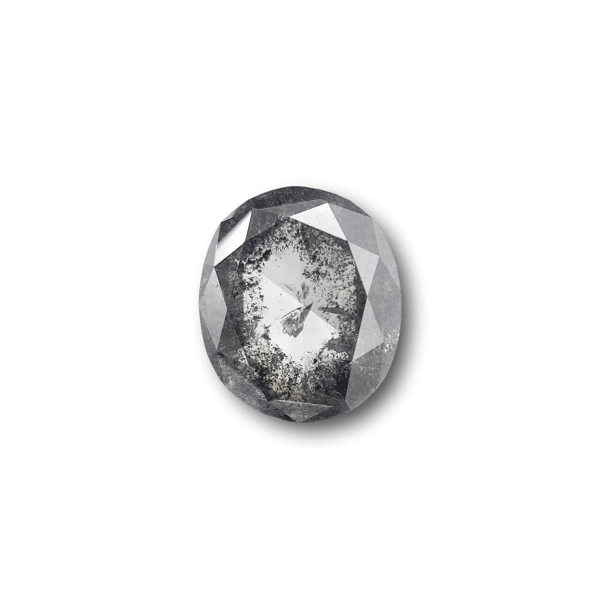 1.33ct | Salt & Pepper Cushion Shape Brilliant Cut Diamond - Modern Rustic Diamond
