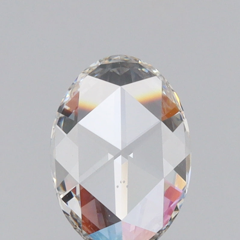 0.51ct | H/SI1 Oval Shape Rose Cut Diamond (GIA) - Modern Rustic Diamond