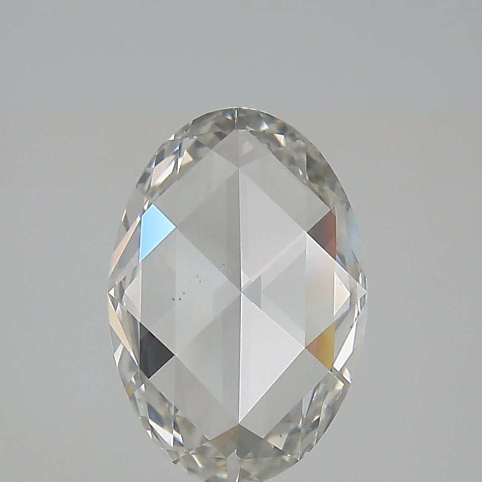 1.21ct | Fancy Light Gray/VS2 Oval Shape Rose Cut Diamond (GIA) - Modern Rustic Diamond