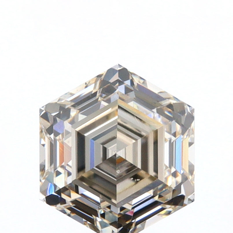 1.67ct | O-P/SI1 Hexagon Shape Step Cut Diamond (GIA) - Modern Rustic Diamond