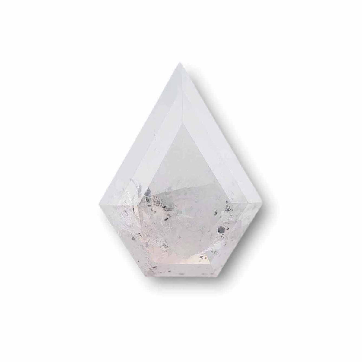 2.45ct | Salt & Pepper Shield Shape Rose Cut Diamond