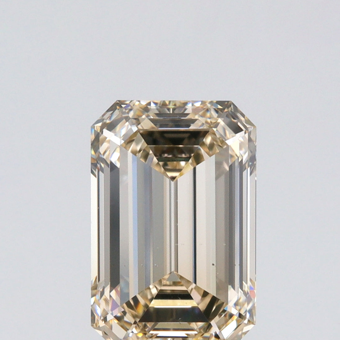 2.01ct | Champagne VS2 Emerald Shape Step Cut Diamond (GIA) - Modern Rustic Diamond