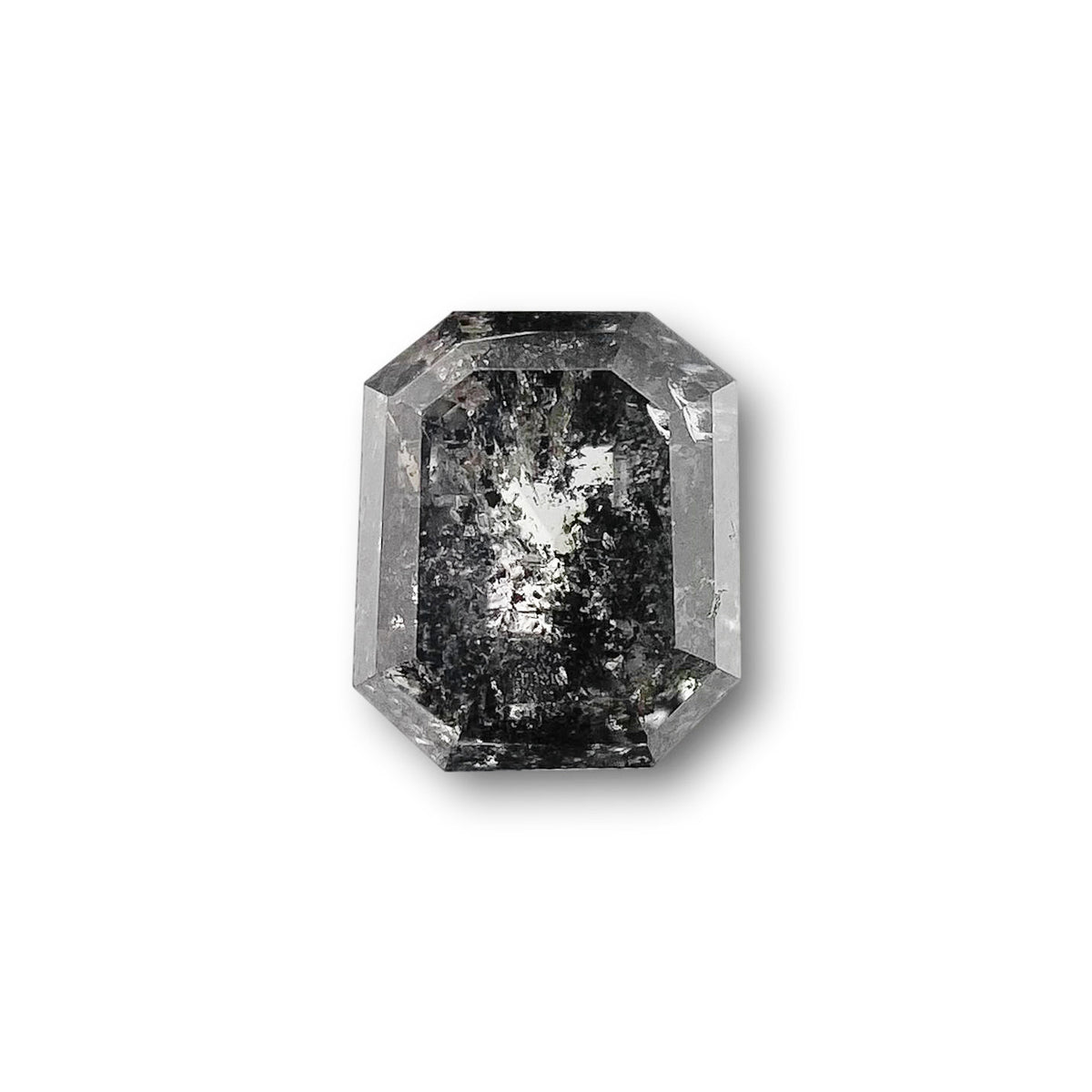 0.75ct | Salt & Pepper Emerald Shape Step Cut Diamond