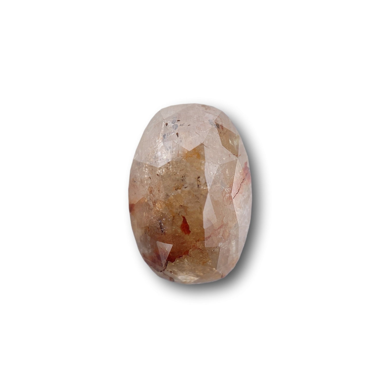 2.19ct | Salt & Pepper Oval Shape Rose Cut Diamond - Modern Rustic Diamond