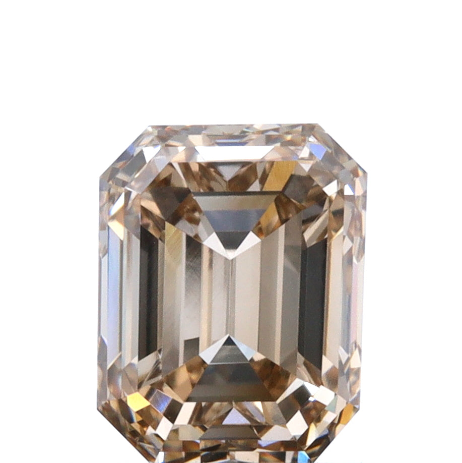 1.12ct | Light Brown VVS2 Emerald Shape Step Cut Diamond (GIA)