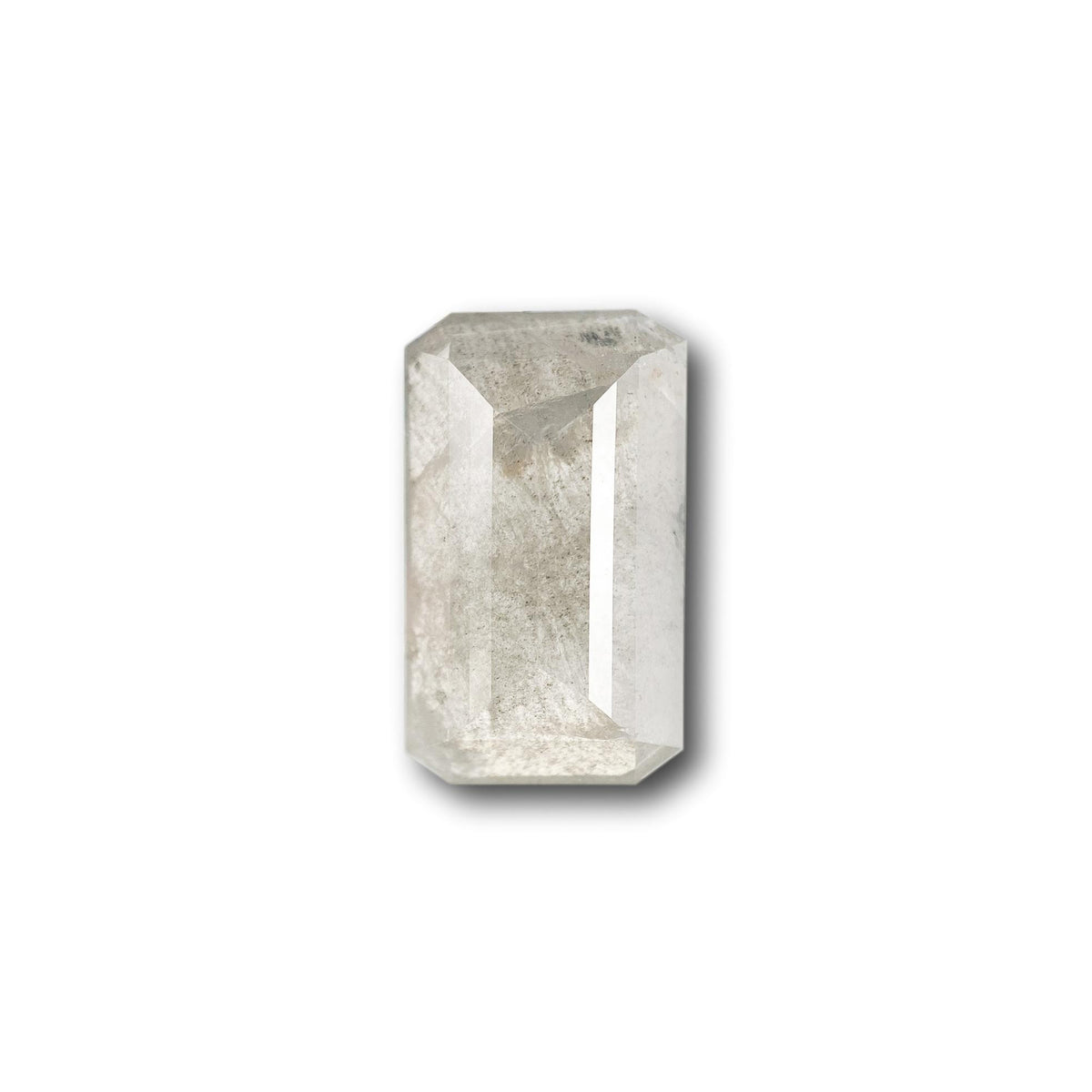 4.54ct | Salt & Pepper Emerald Shape Step Cut Diamond