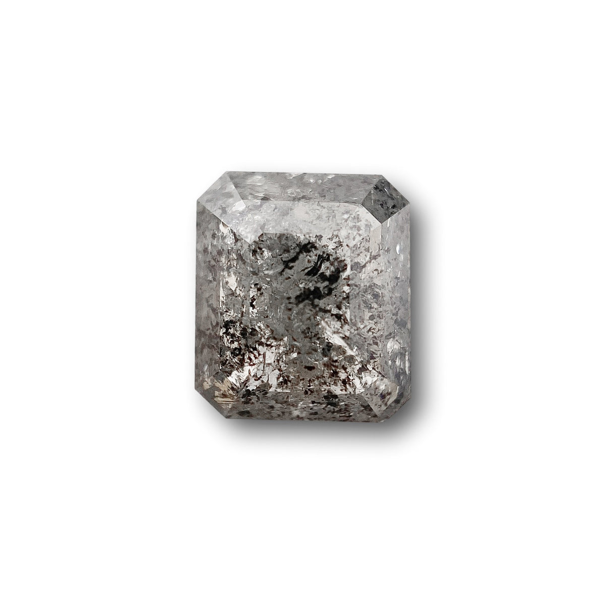 0.91ct | Salt & Pepper Emerald Shape Step Cut Diamond