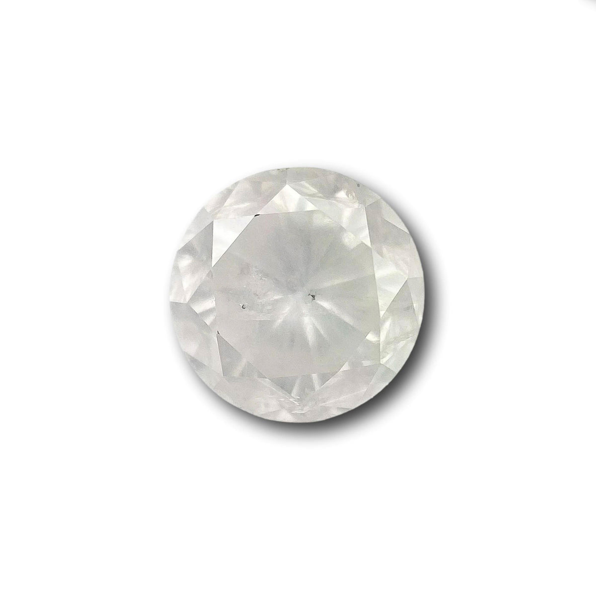 1.46ct | Salt & Pepper Round Shape Brilliant Cut Diamond