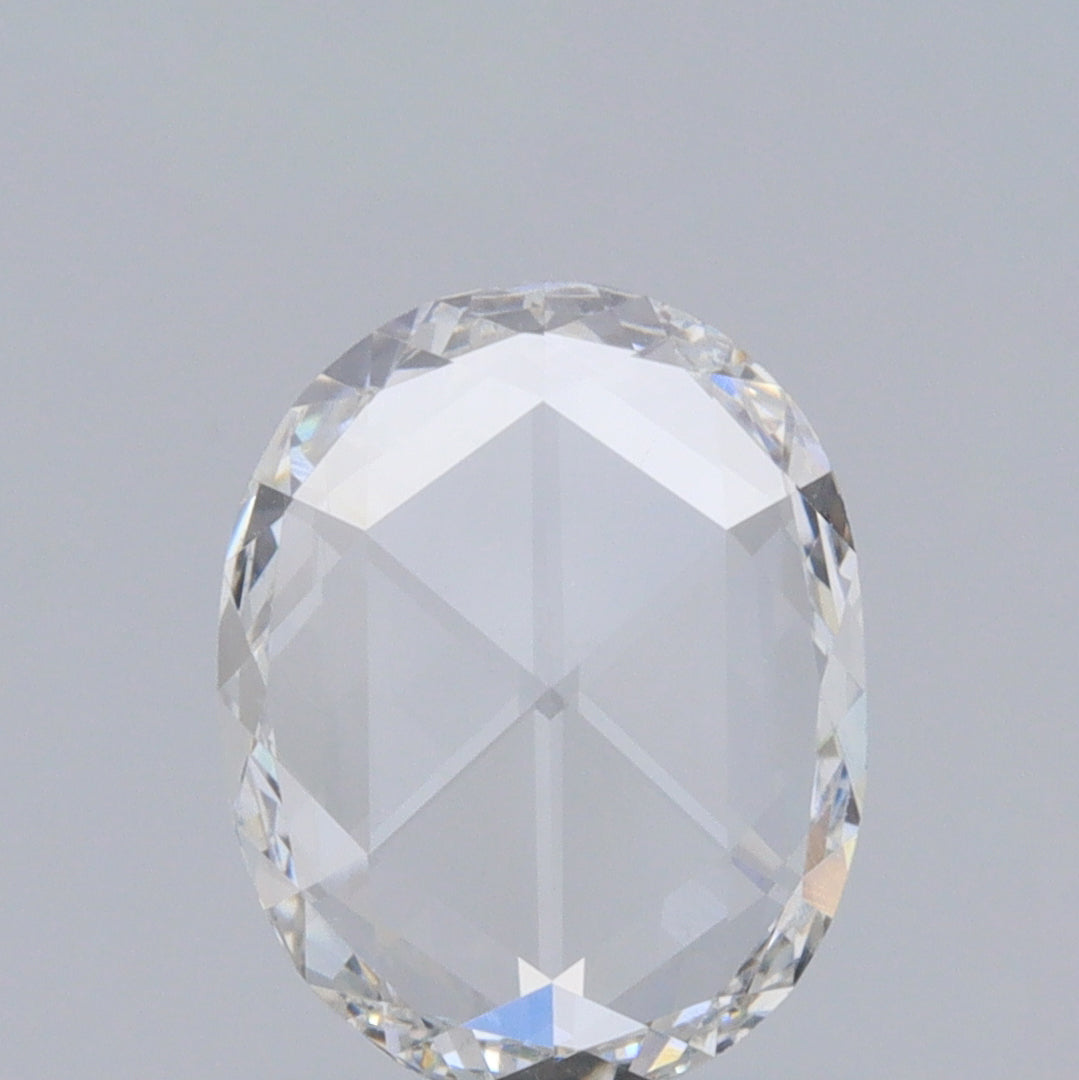 0.55ct | F-G/VS Oval Shape Rose Cut Diamond - Modern Rustic Diamond