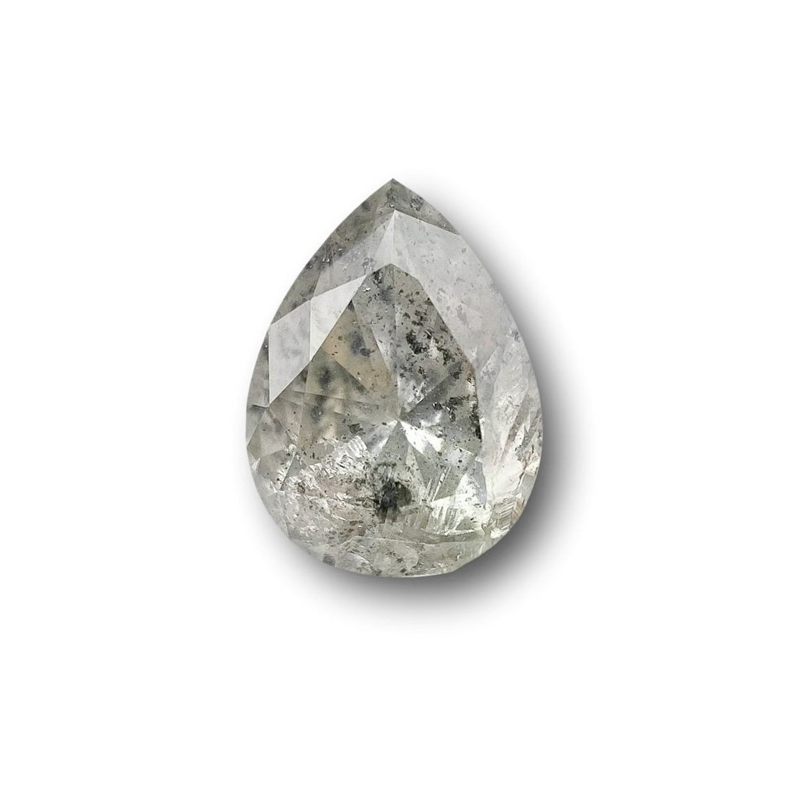 1.16ct | Salt & Pepper Pear Shape Brilliant Cut Diamond