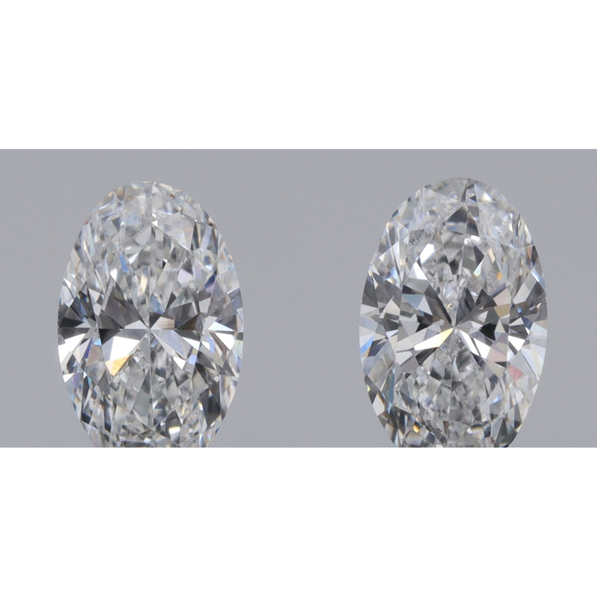 0.54cttw | D-E VVS Oval Shape Brilliant Cut Diamond Matched Pair - Modern Rustic Diamond