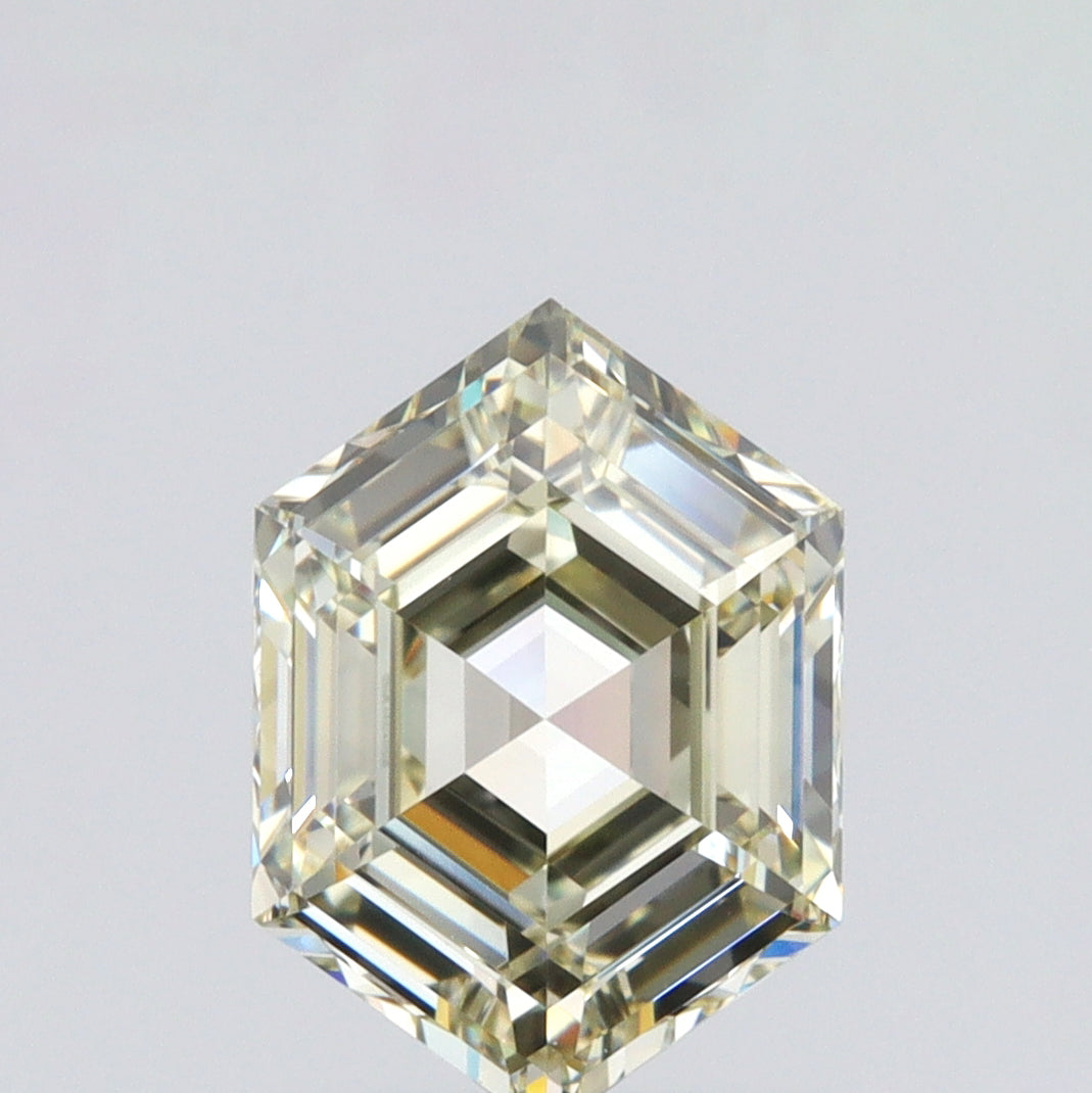 1.54ct | U-V/VVS2 Hexagon Shape Step Cut Diamond (GIA) - Modern Rustic Diamond